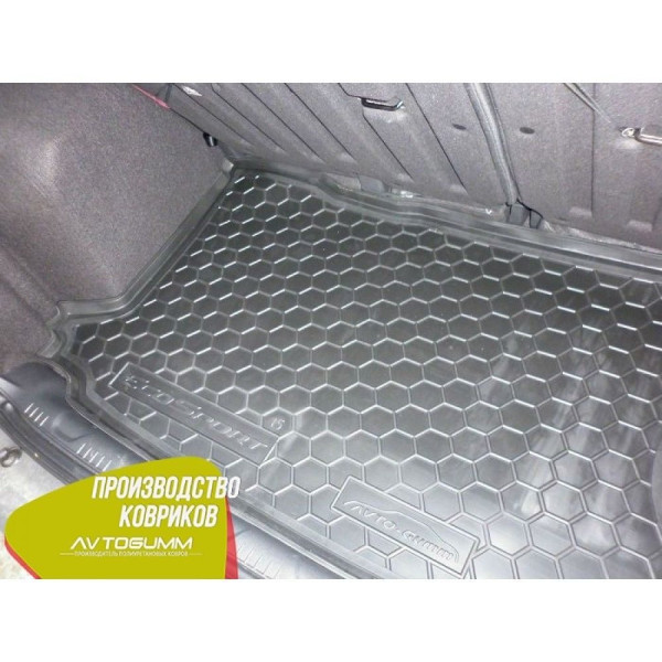 Автомобильный коврик в багажник Ford EcoSport 2015- Резино - пластик