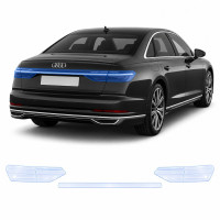 Антигравийная защитная бронепленка по лекалам для Audi A8 D5 facelift 2022- задние фонари стопы
