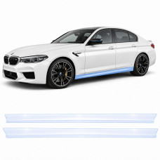 Антигравийная защитная бронепленка по лекалам для BMW M5 F90 2017-2023 - нижняя зона кузова пороги