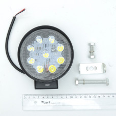 Додаткова LED фара Лідер 27W (3W*9) 10-30V Ø 112x125 mm Далекий (001 B 27W) 1 шт (3376)