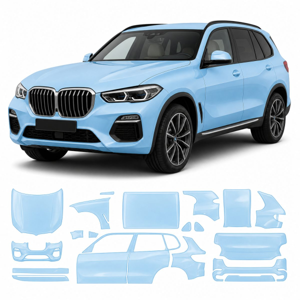 Антигравийная защитная бронепленка по лекалам для BMW X5 G05 2018-2023 - полный кузов