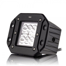 Светодиодная дополнительная LED фара 18W (3W*6) 10-30V 121x91x80 mm Дальний (Врезная) (15-18W) 1 шт (2589)