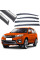 Дефлектори вікон вітровики Benke для Chery Tiggo 2/3X 2017- Хром Молдинг Нержавіюча сталь 3D (BCYT3X1723-W/S)