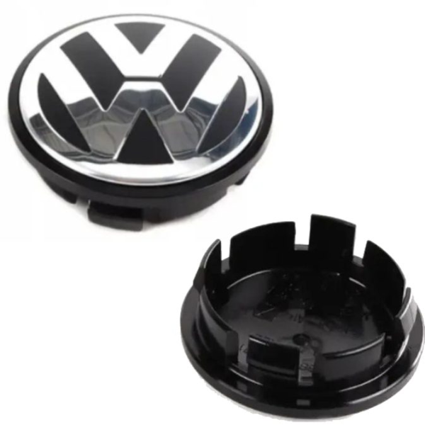 Колпачки заглушки на литые диски Volkswagen 70 / 58 мм 1 шт
