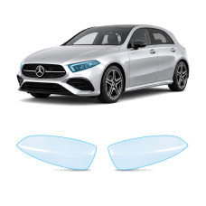 Антигравійна захисна бронеплівка за лекалами для Mercedes-Benz A-Class W177 facelift 2022- оптика (фари та ПТФ)