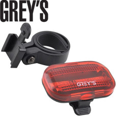 Велосипедний задній ліхтар Grey's LED 2 режими 60 х 20 х 40 мм 1 шт (GR10150)