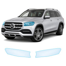 Антигравійна захисна бронеплівка за лекалами для Mercedes-Benz GLS X167 2019-2023 - оптика (фари та ПТФ)
