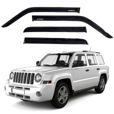 Дефлекторы окон ветровики для JEEP Patriot 2007-2016 Voron Glass