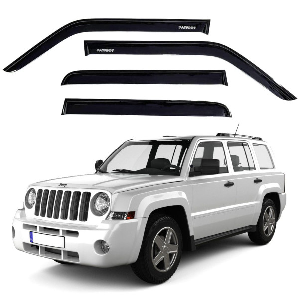 Дефлектори вікон вітровики для JEEP Patriot 2007-2016 Voron Glass