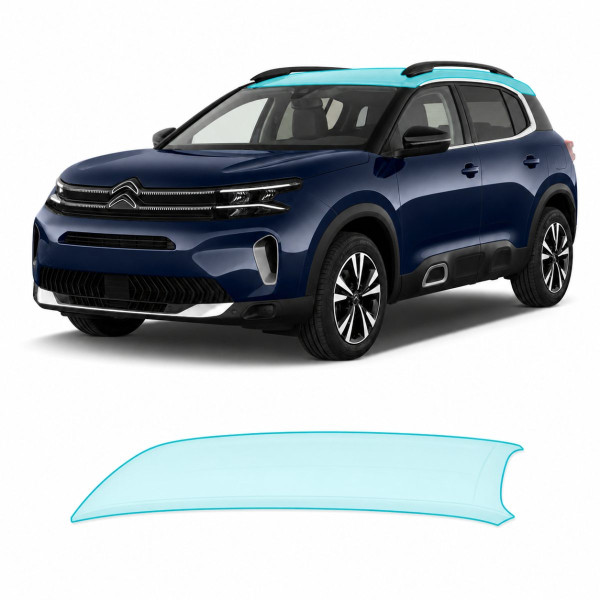 Антигравийная защитная бронепленка по лекалам для Citroen C5 Aircross I facelift 2022-2024 - зона крыши