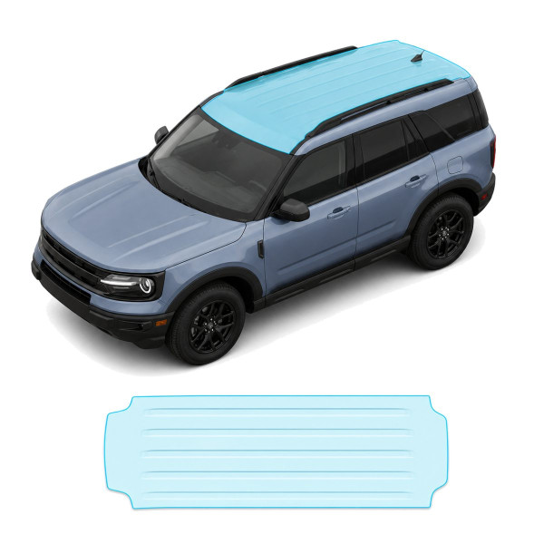 Антигравийная защитная бронепленка по лекалам для Ford Bronco Sport I 2021-2024 - зона крыши