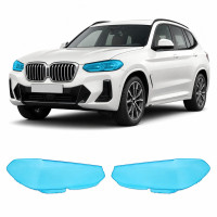 Антигравийная защитная бронепленка по лекалам для BMW X3 G01 facelift 2021-2024 - оптика (фары и ПТФ)