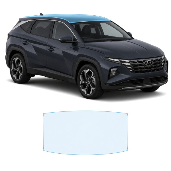 Антигравийная защитная бронепленка по лекалам для Hyundai Tucson NX4 2020-2023 - зона крыши