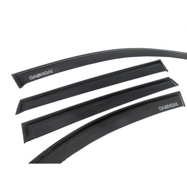 Дефлектори вікон ветровики Nissan Qashqai 2007-2014 Скотч 3M Voron Glass