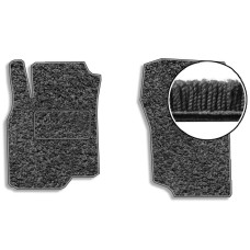 Передние ворсовые коврики для Mitsubishi Lancer IX 2003-2007 с подпятником 2 шт (Magnum)