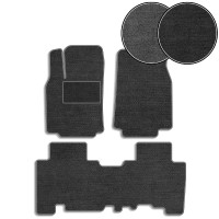 Ворсовые коврики для Mazda CX 9 2007-2016 с подпятником 5 шт (Carrera)
