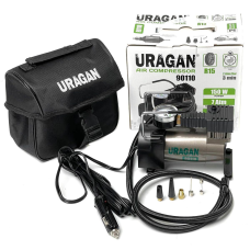 Компрессор автомобильный URAGAN 12V 12А 35л/мин 150Вт 1 м шланг (90110)
