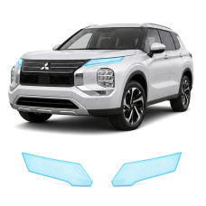 Антигравийная защитная бронепленка по лекалам для Mitsubishi Outlander IV facelift 2025- оптика (фары и ПТФ)