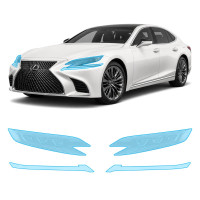 Антигравийная защитная бронепленка по лекалам для Lexus LS XF50 2018-2020 - оптика (фары и ПТФ)