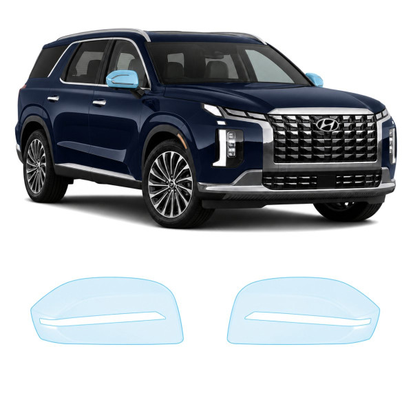 Антигравийная защитная бронепленка по лекалам для Hyundai Palisade I facelift 2023- зеркала