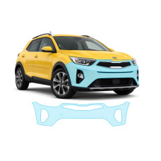 Антигравийная защитная бронепленка по лекалам для Kia Stonic YB 2017- передний бампер