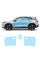 Антигравийная защитная бронепленка по лекалам для BYD Sealion 05 I 2023- зоны дверей и стойки окон