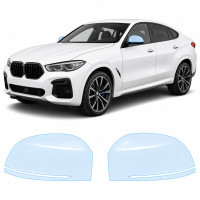 Антигравийная защитная бронепленка по лекалам для BMW X6 F16 2014-2019 - зеркала