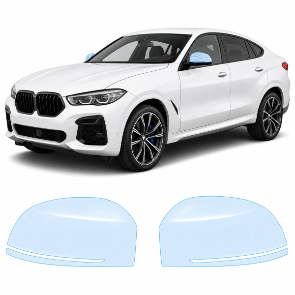 Антигравійна захисна бронеплівка за лекалами для BMW X6 F16 2014-2019 - дзеркала