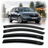 Дефлекторы окон ветровики HIC для Skoda A7 2014- Универсал (SK13)