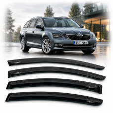 Дефлектори вікон вітровики HIC для Skoda A7 2014 - Універсал (SK13)