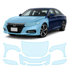 Антигравійна захисна бронеплівка за лекалами для Honda Accord X 2018-2020 - передня частина авто (капот бампер крила))