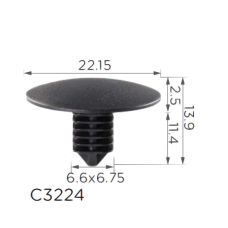 Клипса для обшивки Nissan, Infiniti (66820-1KM0A, 668201KM0A) (C3224)