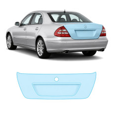 Антигравийная защитная бронепленка по лекалам для Mercedes-Benz E-Class W211 facelift 2006-2009 - зона крышки багажника