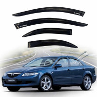 Дефлектори вікон вітровики Mazda 6 2002-2007 Седан Скотч 3M Voron Glass