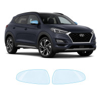 Антигравийная защитная бронепленка по лекалам для Hyundai Tucson TL facelift 2019-2020 - зеркала