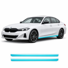 Антигравийная защитная бронепленка по лекалам для BMW 3 Series G20 facelift 2022- нижняя зона кузова пороги