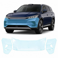 Антигравійна захисна бронеплівка за лекалами для BYD Tang III 2023- передній бампер