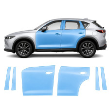 Антигравийная защитная бронепленка по лекалам для Mazda CX-5 KF facelift 2022- зоны дверей и стойки окон