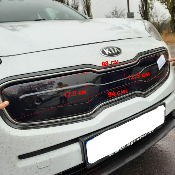 Зимова кладка для решітку радіатора Kia Sportage 4 QL 2016- Глянець FLY