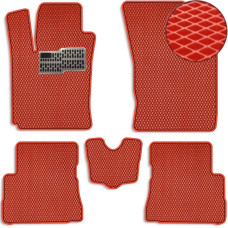 Килимки в салон EVA для Hyundai Getz 2005-2008 з підп'ятником Червоні 5 шт