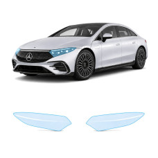 Антигравийная защитная бронепленка по лекалам для Mercedes-Benz EQS 2021- оптика (фары и ПТФ)