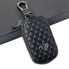 Ключница – чехол автомобильная для ключей с логотипом Kia Ромб Черный