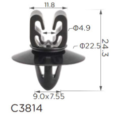 Кліпса утримувач трубок та проводки Chevrolet, Opel (Ford, Chevrolet 94530268) (C3814)