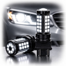 Автолампа светодиодная LED Одноконтакная 12/24V W21 63x2835SMD Белый 1 шт (T20)