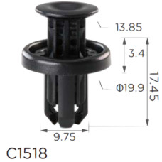Кліпса кріплення Натискна Розпірна HONDA ACURA (91505TM8003 91505-TM8-003 11412) C1518