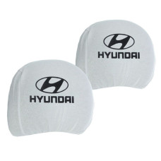 Чехлы для подголовников Универсальные Hyundai Белые 2 шт