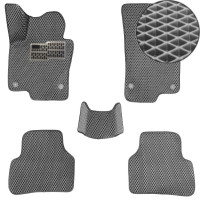 3D EVA Коврики в салон для Volkswagen Passat B6 2005-2010 З Підп'ятником Сірі-Сірій кант 5 шт