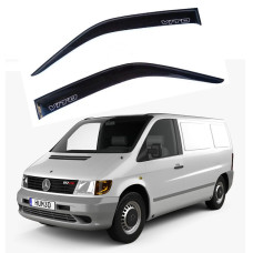 Дефлектори вікон вітровики Mercedes Vito 1996-2003 W638 7 см Скотч 3M Voron Glass