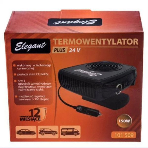 Тепловентилятор автомобильный Elegant PLUS 24V 150 W  (EL101 509)