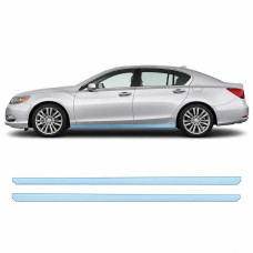 Антигравійна захисна бронеплівка за лекалами для Acura RLX I 2014-2017 - нижня зона кузова пороги